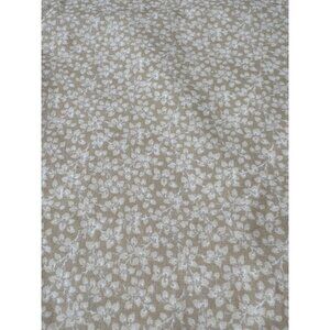 Apple Cider By P&B Textiles Tan & White Floral Cotton Fabric 5/8 yard x 44" Sewi